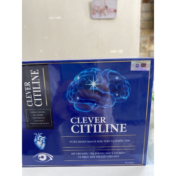 HOẠT HUYẾT BỔ NÃO CLEVER CITICOLINE- 60 viên