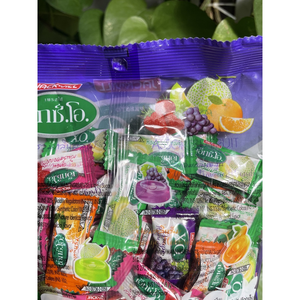 Kẹo Trái Cây XO Thái Lan Assorted Fruit Flavored Candy (Gói 110g)