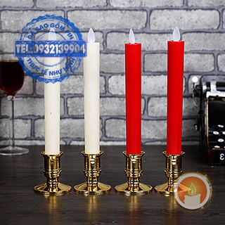 Nến cây điện tử tim lắc [LẮP SẴN PIN]