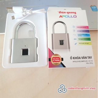 Ổ khóa Vân tay [FREE SHIP] mini Điện Quang