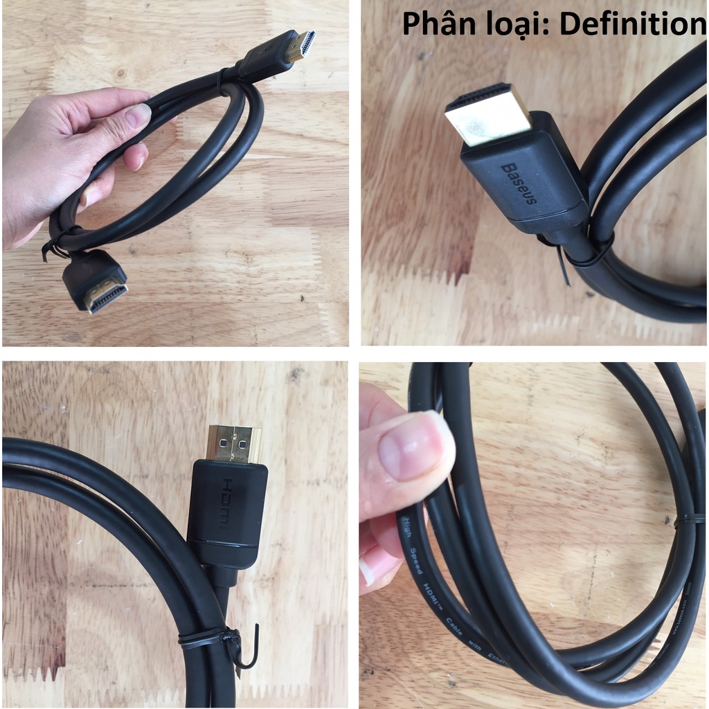 Cáp 2 đầu HDMI 4K Baseus High Definition Series