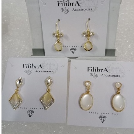 Bông tai đá mắt mèo sang trọng ảnh thật.