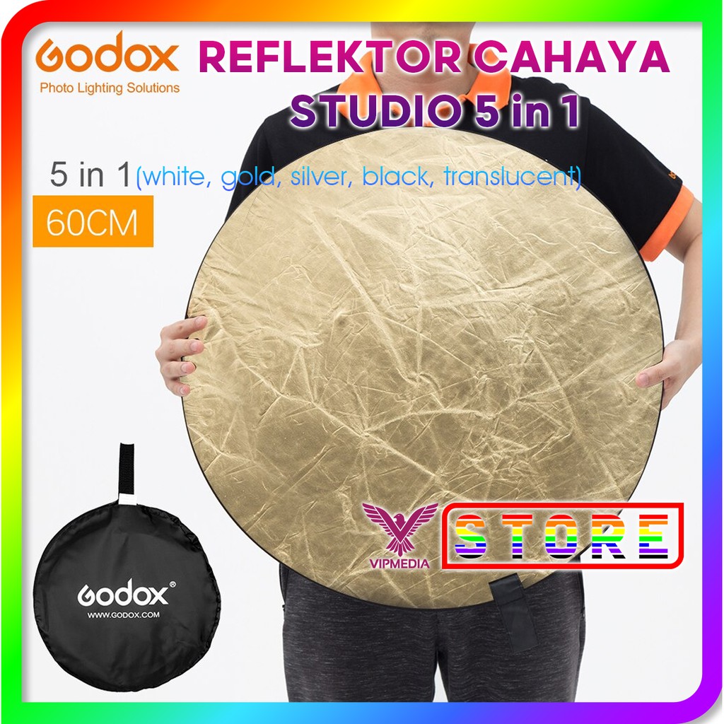 Godox Tấm Hắt Sáng 5 Trong 1 60cm - Rft-05 Dành Cho Studio