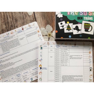FlashCard Kích Thích Thị Giác Cho Trẻ Sơ Sinh 1 - Đen Trắng