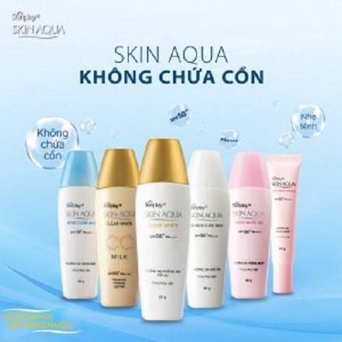 Tinh chất chống nắng dưỡng trắng Sunplay Skin Aqua Silky White Essence SPF50+ PA++++ 25g