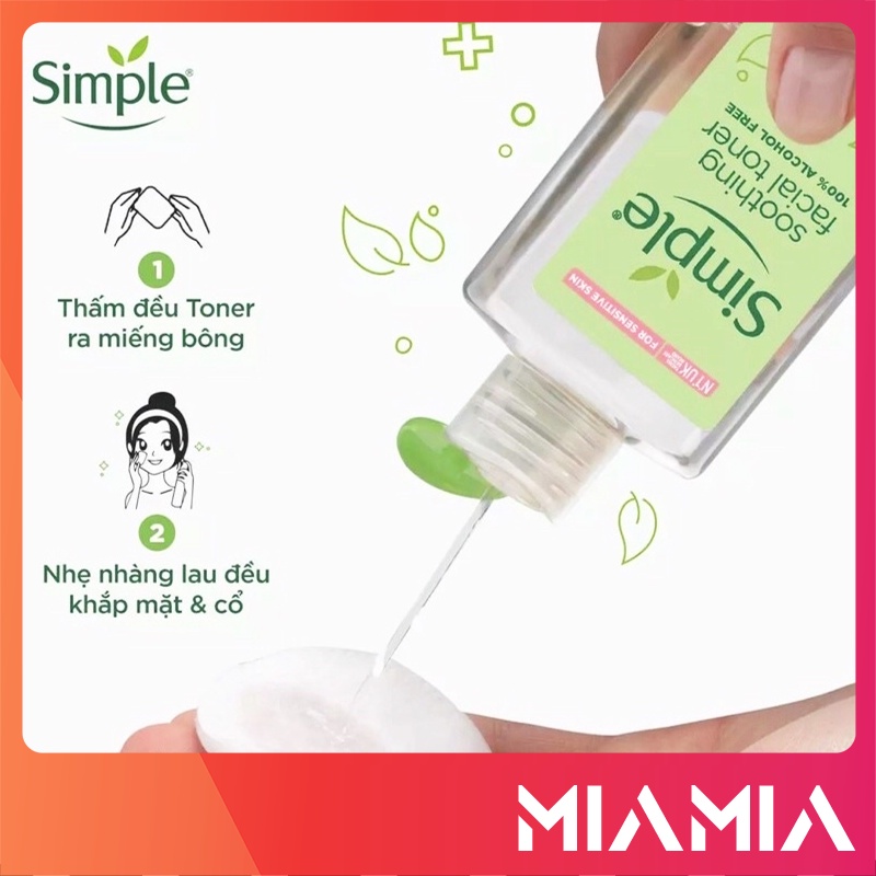 Nước Hoa Hồng Simple Kind To Skin 200ml Chính Hãng