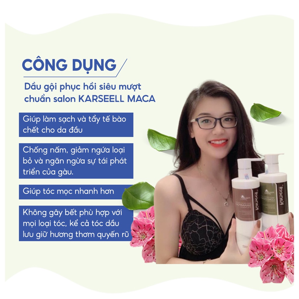 Dầu gội siêu mượt KARSEELL MACA 500ml chính hãng