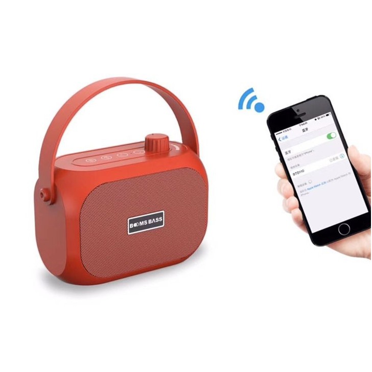 Loa Bluetooth Boombass - chất lượng âm thanh đỉnh cao- kết nối bluetooth, usb, thẻ nhớ, ăngten kết nối đài FM