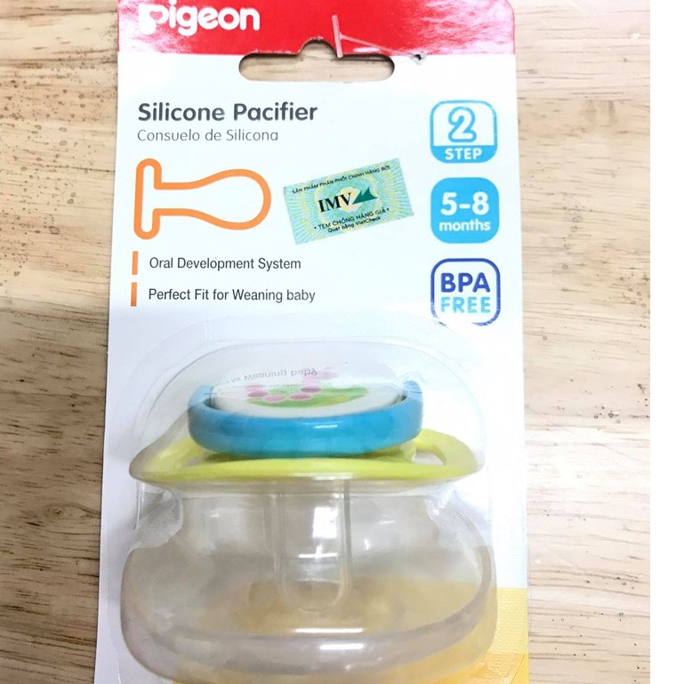 [HÀNG CHÍNH HÃNG]Ty Ngậm / Núm Vú Giả Silicone Pigeon Thương Hiệu Nhật Bản 3 Bước An Toàn Cho Bé.