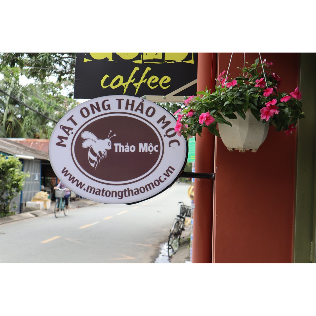 Mật Ong Hoa Cà Phê Gia Lai ( CHUẨN) Chai 1 Lít Tặng Kèm Hũ Mật Ong Hoa Bạc Hà 50ml