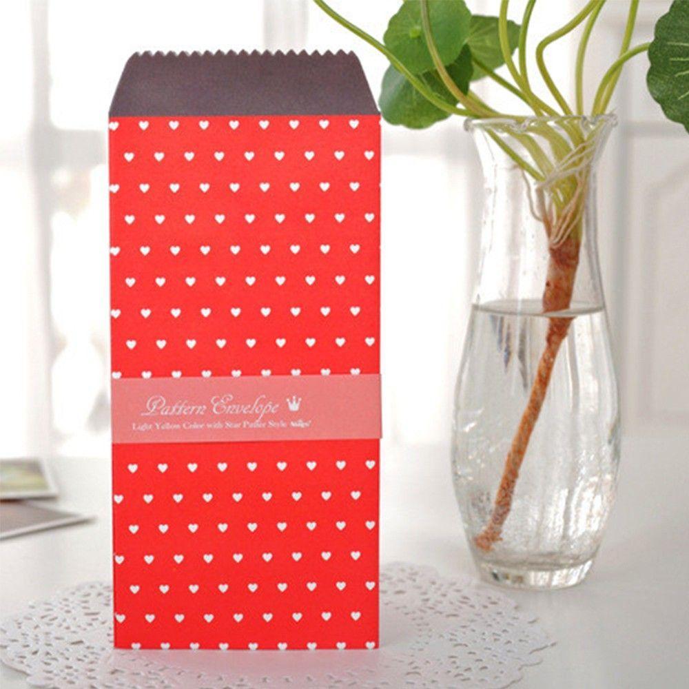 IVANES 20Pcs/4Pack Useful Many Style Envelope Practice Gift Card Dot Star Envelope Office Supply Kawaii Paper Cute Cartoon Colorful Brand New for Wedding Letter Invitations Korean Stationery/Multicolor