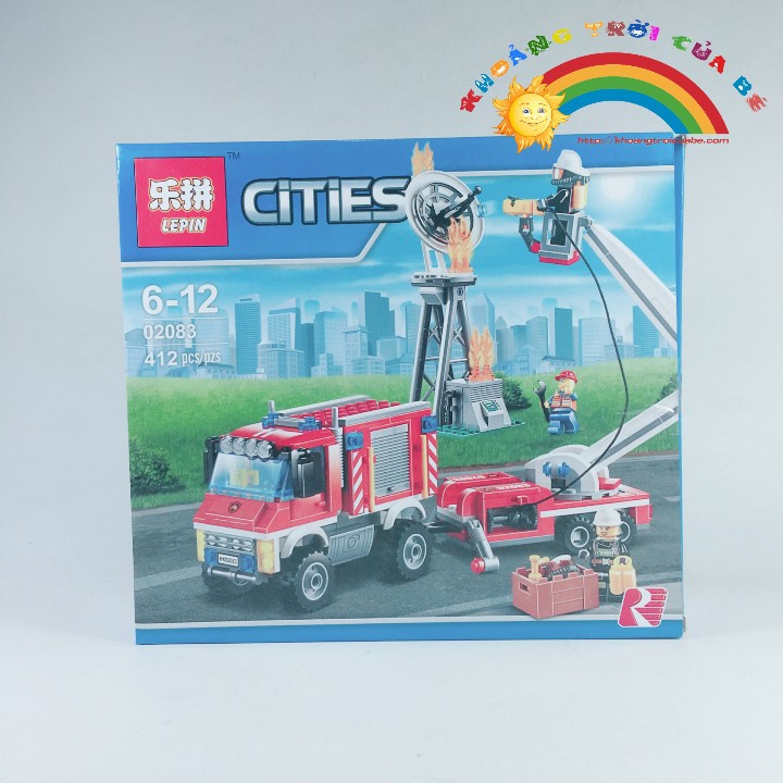 [ Hà Nội | Tp HCM ] Lắp ghép Lepin Xe cứu hỏa KD1371 [GIÁ ƯU ĐÃI]