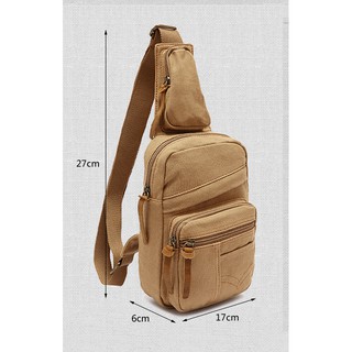 Túi đeo chéo Augur vải dù Canvas cao cấp