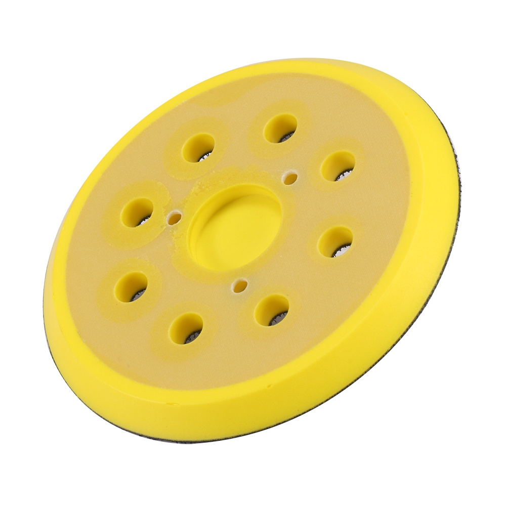 5“ 8 holes Sanding Backing Plate for Woodworking Sand Disc Pad fits Air Sander Angle Grinder Grinding Power Tools Access