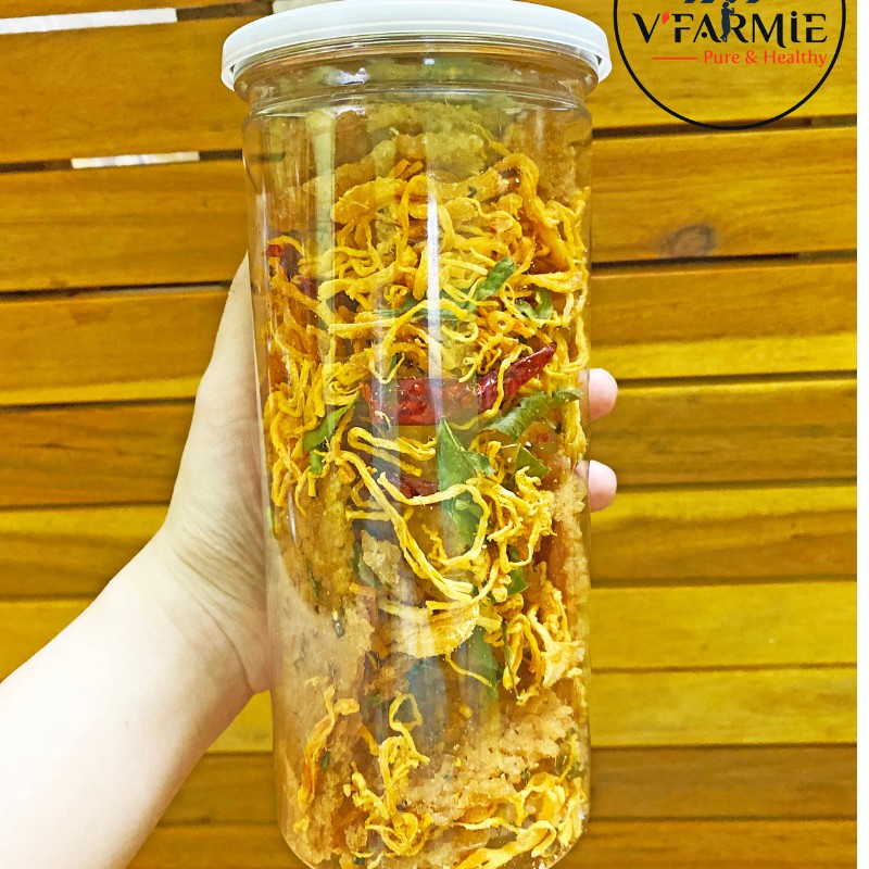 Cơm cháy lắc khô gà lá chanh hũ 300g giòn ngon