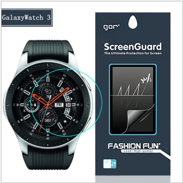 Dán dẻo PPF Galaxy Watch 3 - 45 Full Màn Hình chính hãng GOR ( bộ 3 miếng)
