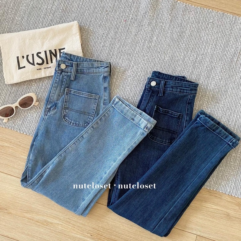 Quần jeans ống đứng (F3796) _ Q0135 | BigBuy360 - bigbuy360.vn