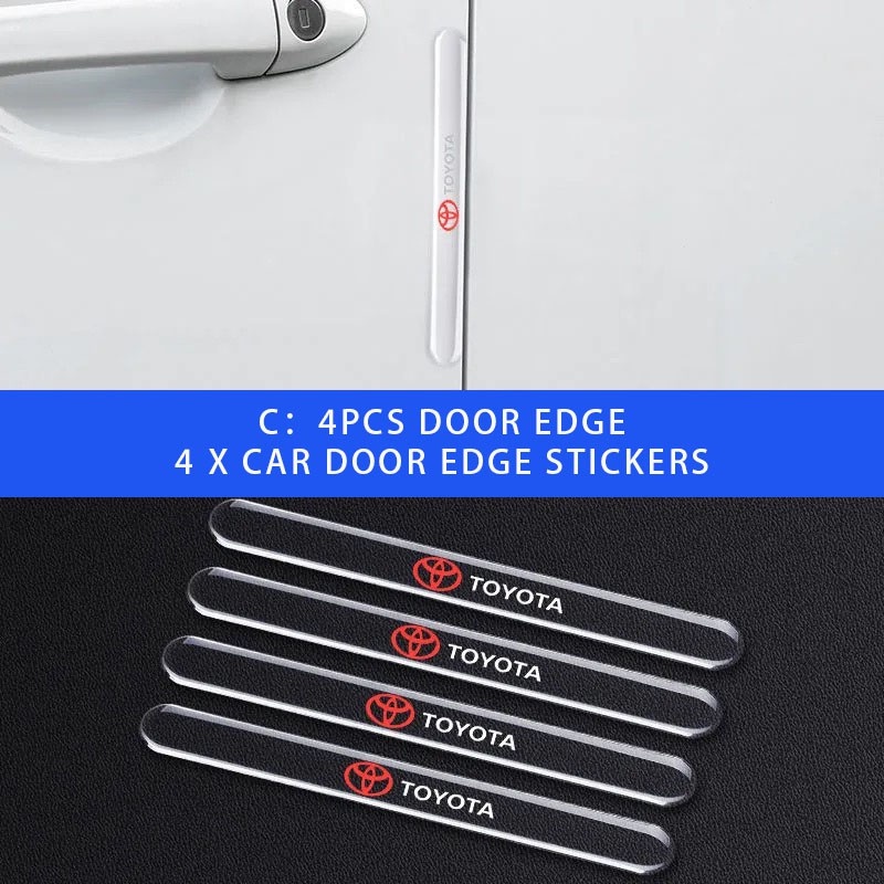 Bộ 4 / 8 Miếng Dán Silicone Bảo Vệ Tay Nắm Cửa Xe Hơi Chống Trầy Xước