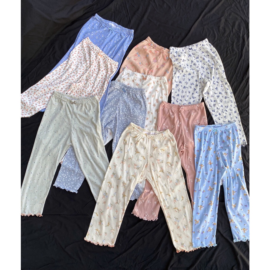 Quần legging vải cotton thông hơi cho bé gái