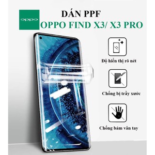 [ Hàng Sẵn ] Dán màn hình Oppo Find X3 full màn dẻo trong suốt PPF tự phục hồi vết xước – Dán dẻo Oppo Find X3