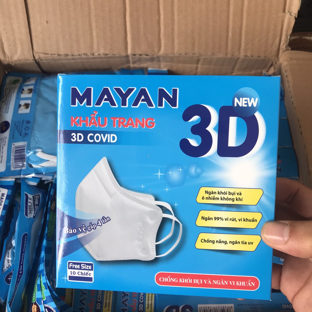 Khẩu trang Mayan 3D lọc bụi mịn PM2.5 màn lọc chuẩn N95 Hoa Kỳ