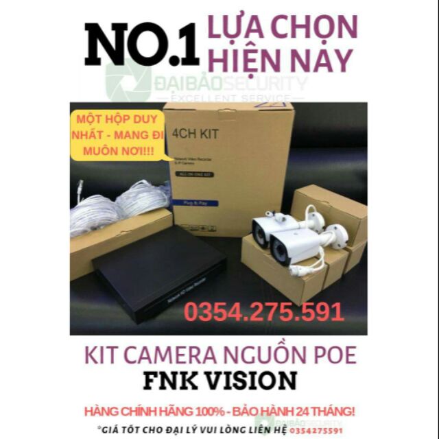 Trọn bộ camera nguồn POE bao gồm ổ cứng 500gb