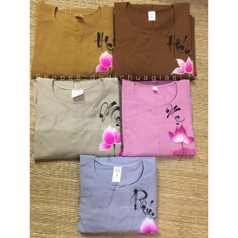 Đồ Lam Đi Chùa Cho Bé # Vạt Hò In Hoa Sen # Đồ Bộ Bé Trai Gái # Quần Áo