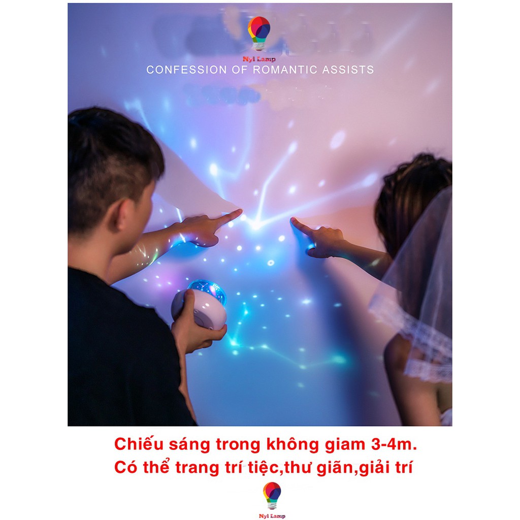 Đèn LED chiếu sáng 3D  6 chủ đề thay đổi, sạc USB Gấu
