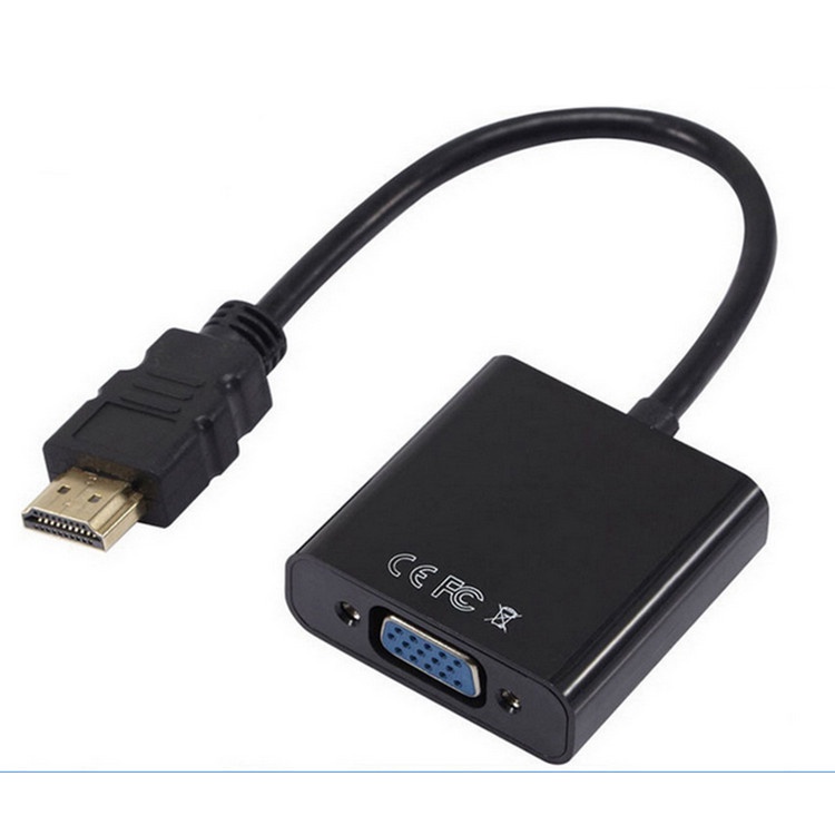 Cáp chuyển đổi HDMI sang VGA/ cáp HDMI sang VGA có Audio cao cấp dài 20cm hỗ trợ Full HD 1080P mới 100% VNET-HDVGA01