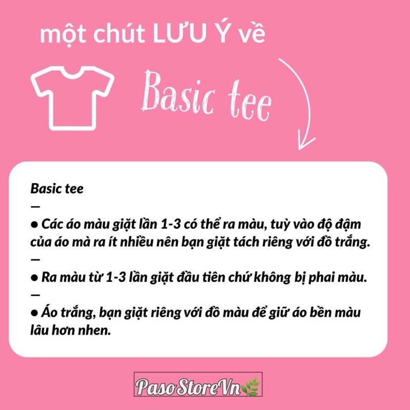 Áo thun màu đơn giản - PASO UNISEX BASIC TEE | BigBuy360 - bigbuy360.vn