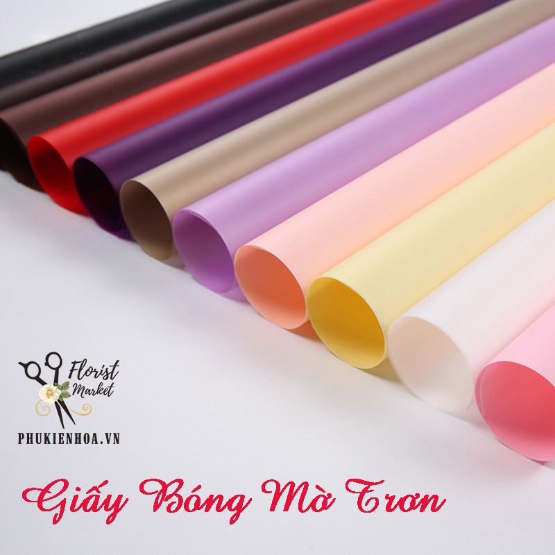 GIẤY GÓI HOA - GIẤY BÓNG MỜ TRƠN