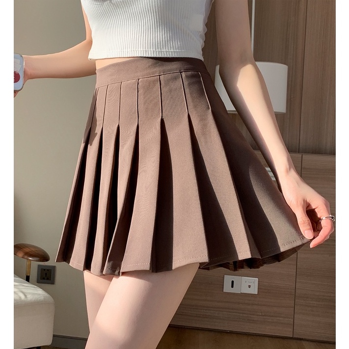 【Hana and Alice】Chân Váy Ngắn Xếp Ly Thời Trang Xinh Xắn Cho Nữ