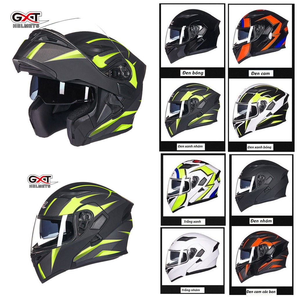 [ĐỔ SỈ] Mũ bảo hiểm GXT fullface lật hàm 2017