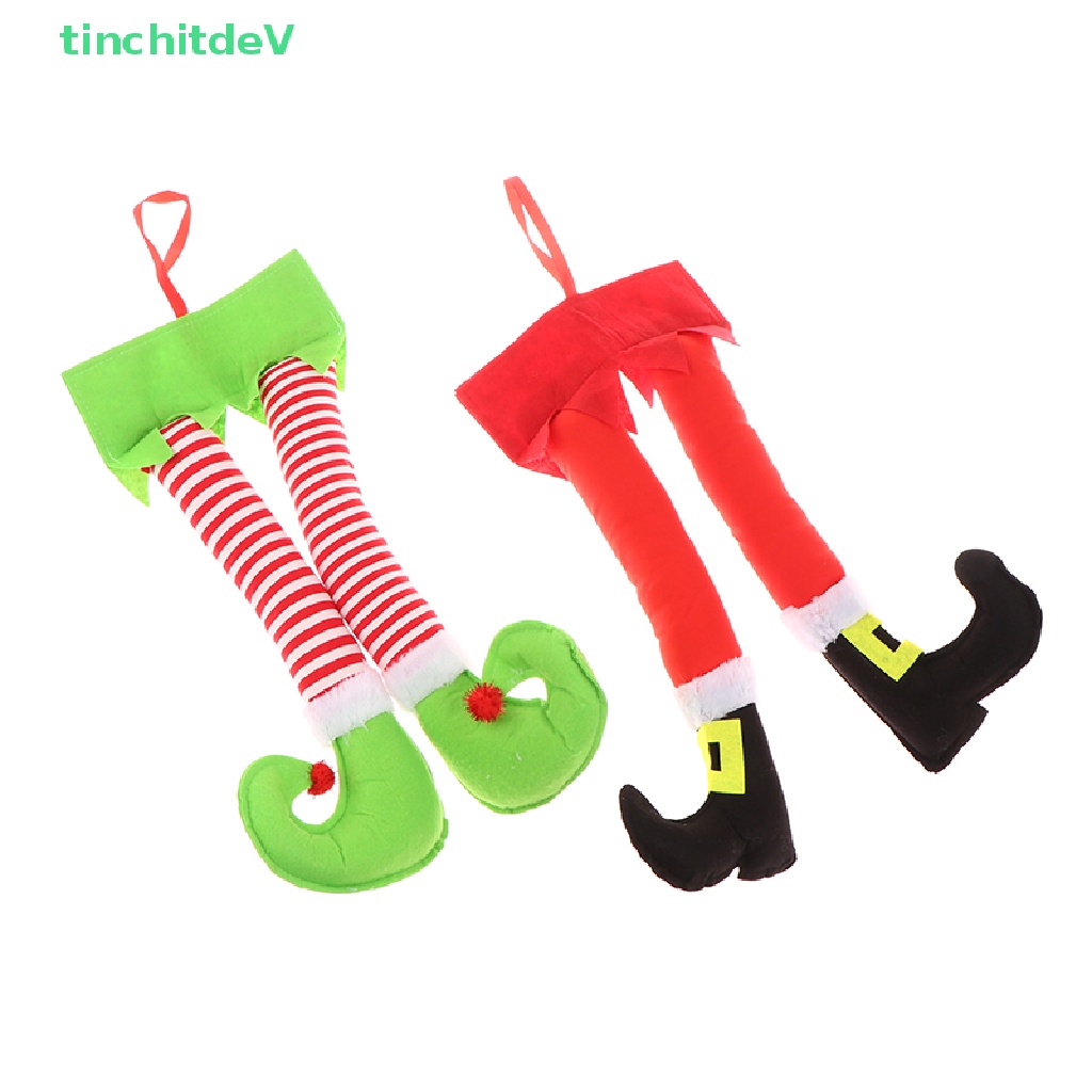 [TinchitdeV] Đồ trang trí Ông Già Noel Chân Yêu Tinh Trang Trí Giáng Sinh Tự Động Cho Xe Hơi [Mới]