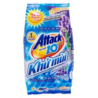 Bột giặt attack khử mùi hoa oải hương gói 720g