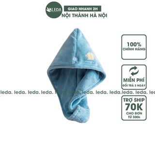 Khăn quấn khô tóc QH lactus season khăn ủ tóc nhanh khô siêu thấm hút dày dặn mềm mịn, LEDA