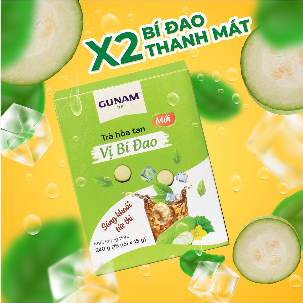 Trà bí đao GUNAM (hộp 16 gói x 15g)