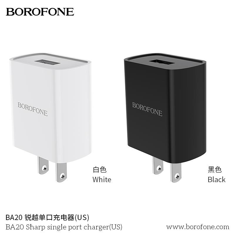 Bộ Củ Cáp Sạc Nhanh Borofone B20A Chân Micro USB ✔️Type C ✔️Lightning - Bảo hành 6 tháng 1 đổi 1