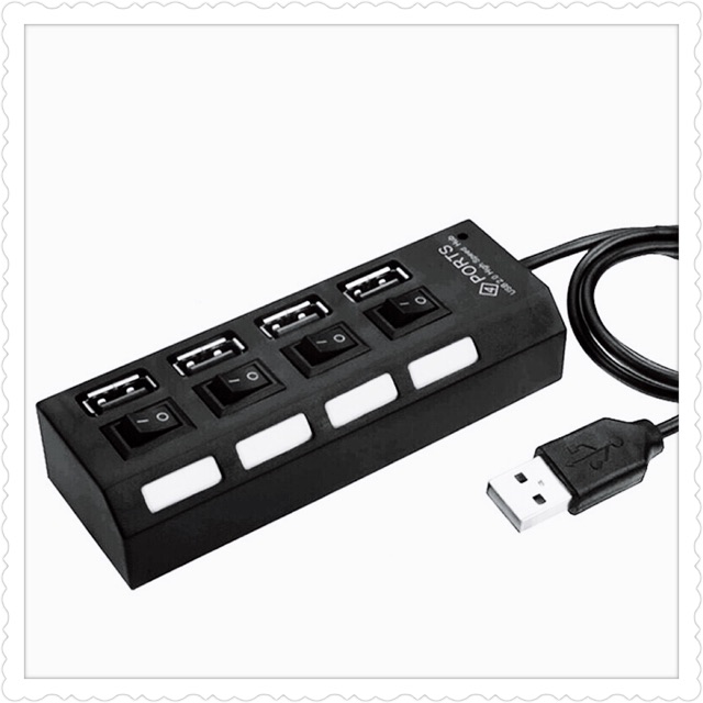 Bộ chia usb 1 ra 4 có công tắc chất lượng giá rẻ