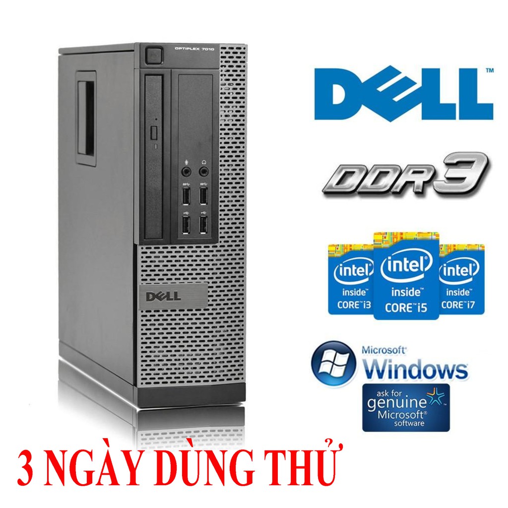 Máy tính Đồng Bộ DELL Core i7. core I5 .core I3 / Ram 4GB / HDD 250GB