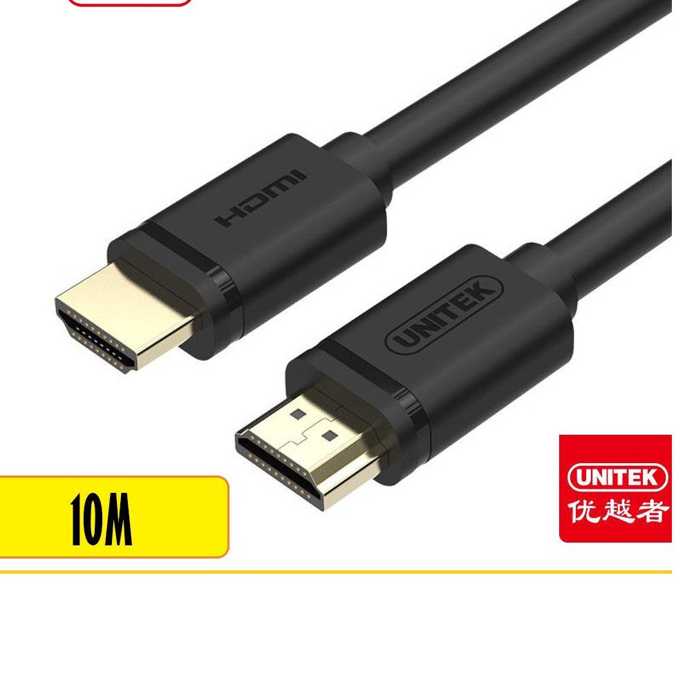 Dây HDMI 2 đầu đực 10m Unitek Y-C142 - Dây HDMI 2 đầu đực (Hàng chính hãng)