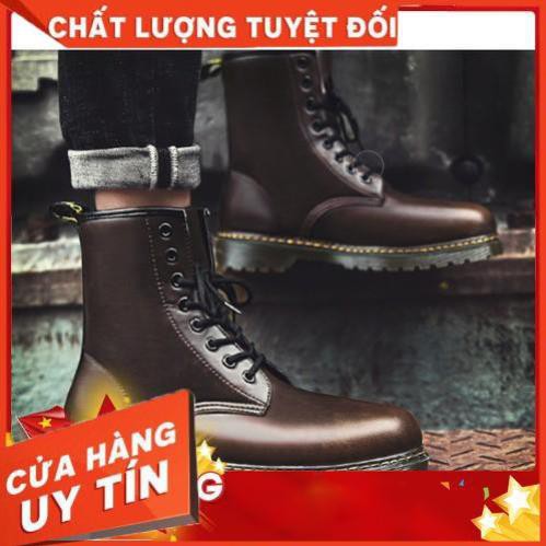 <3 Giày [RẺ VÔ ĐỊCH] [Giày phượt] Giầy Dr marten cao cổ-Màu nâu - Hàng nhập khẩu ️🥇 mới Hot Slaes Lẻ = sỉ -á1 ! new