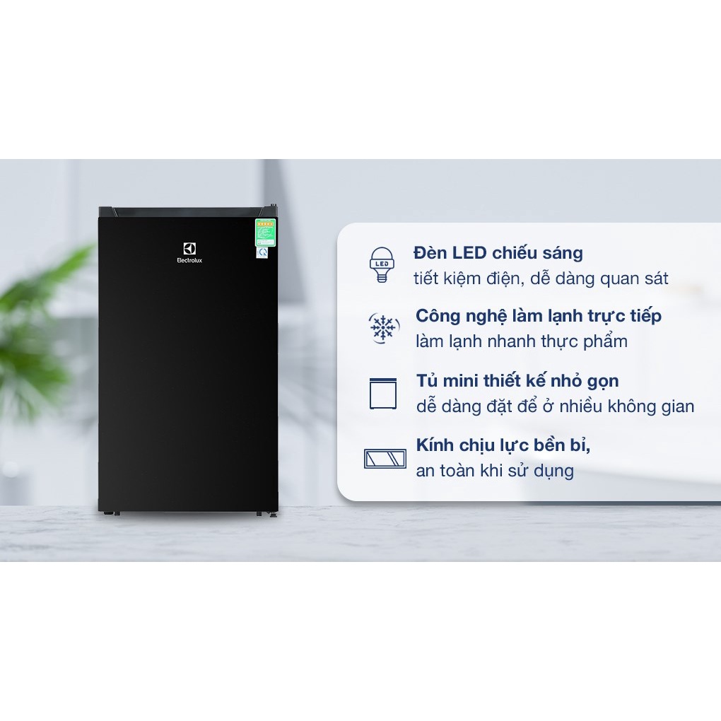 Tủ lạnh mini 94 Lít Electrolux EUM0930BD-VN Model 2022 -Hàng chính hãng