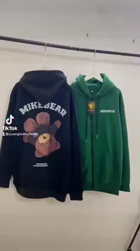 Áo Nỉ HOODIE ZIP MIKEBEAR MIKENCO, Áo khoác hoodie dây kéo unisex nam nữ form rộng oversize nỉ bông cao cấp | BigBuy360 - bigbuy360.vn