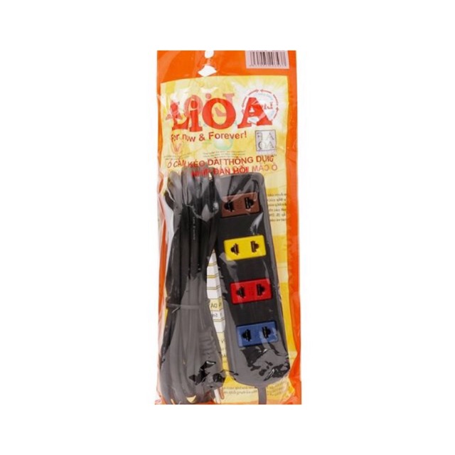 Ổ cắm điện đa năng LIOA 4 ổ cắm, dây dài 5m