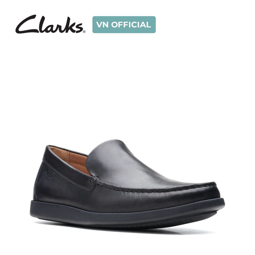 Giày tây lười nam CLARKS Ferius Creek màu Đen