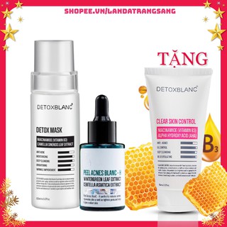  Combo loại bỏ mụn Detox Blanc tặng kèm Sữa rửa mặt