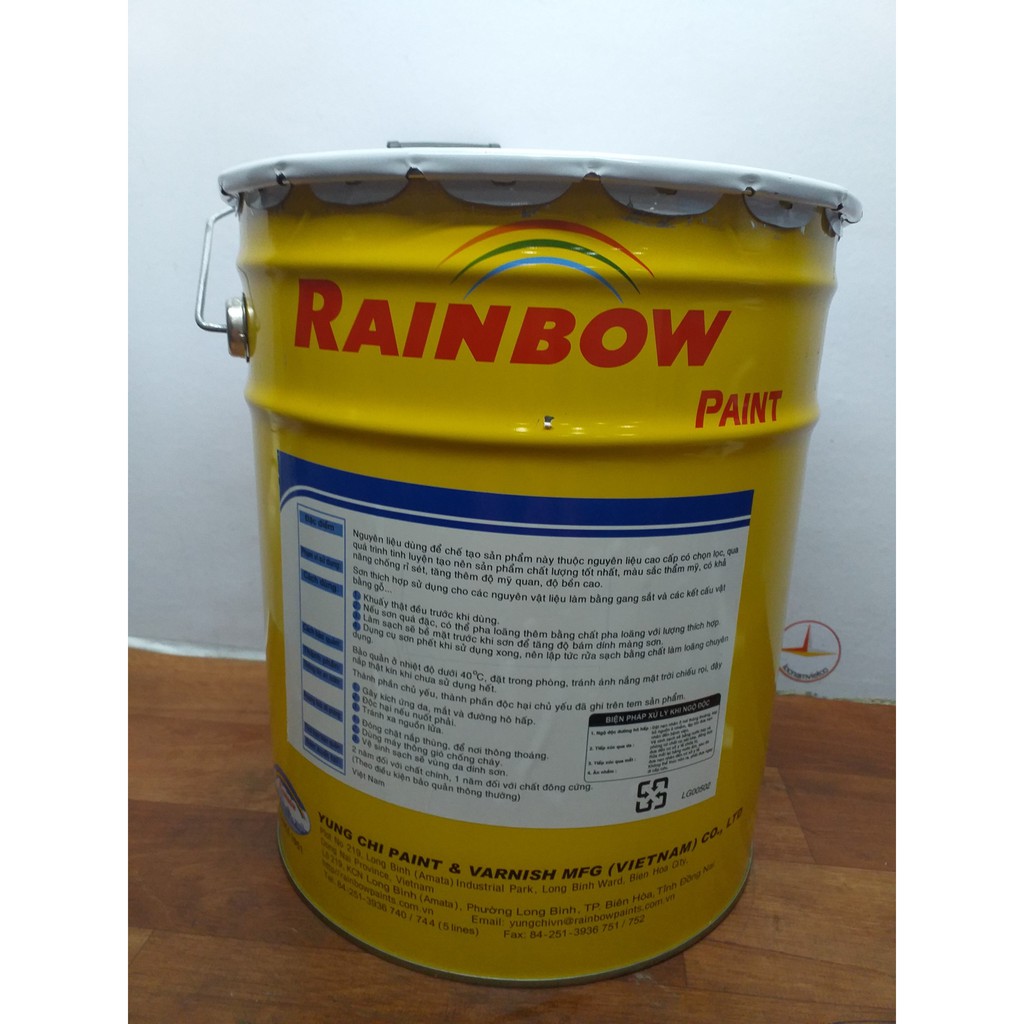 Sơn chịu nhiệt 200oC Rainbow 1512#36 màu xám_ thùng 18L