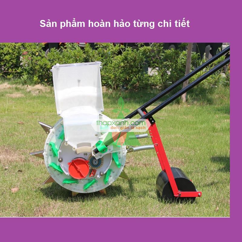 Máy gieo hạt tự động 8 răng, Máy gieo hạt 1 hàng bánh lăn 20cm, Máy gieo đậu phộng, Lạc