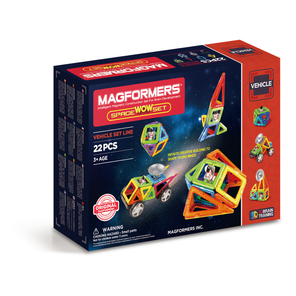 Xếp hình nam châm 3D Magformers Space Wow Set 22 mảnh